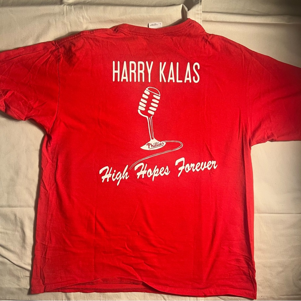 VINTAGE Phillies T Shirt | Harry Kalas Stadium Promotion T shirt | L